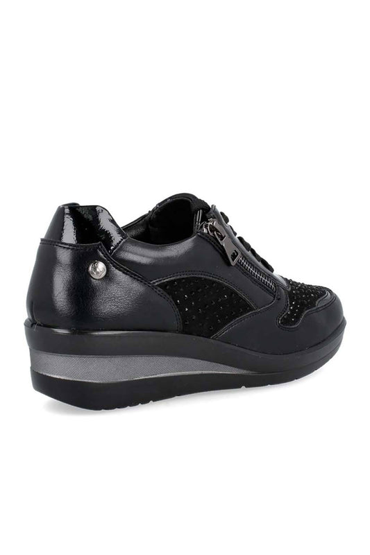 DEPORTIVA CONFORT CON CUÑA NEGRA 25334