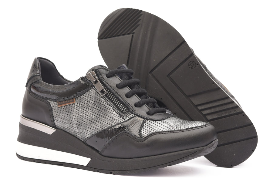 DEPORTIVA PIEL NEGRA 40601