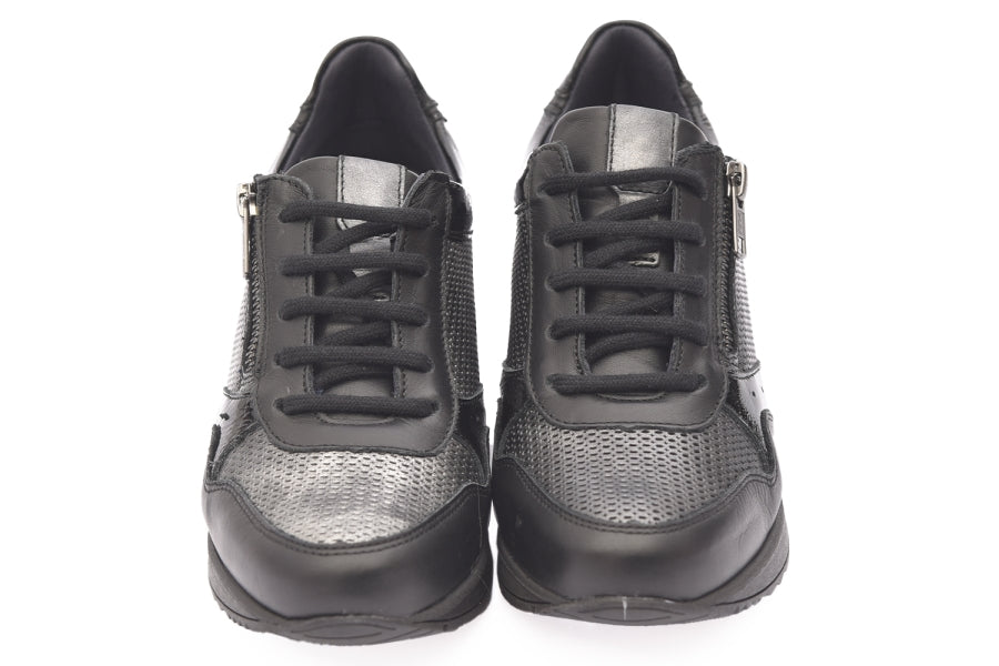 DEPORTIVA PIEL NEGRA 40601
