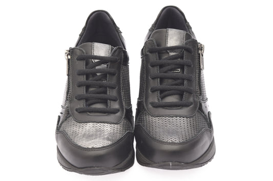 DEPORTIVA PIEL NEGRA 40601