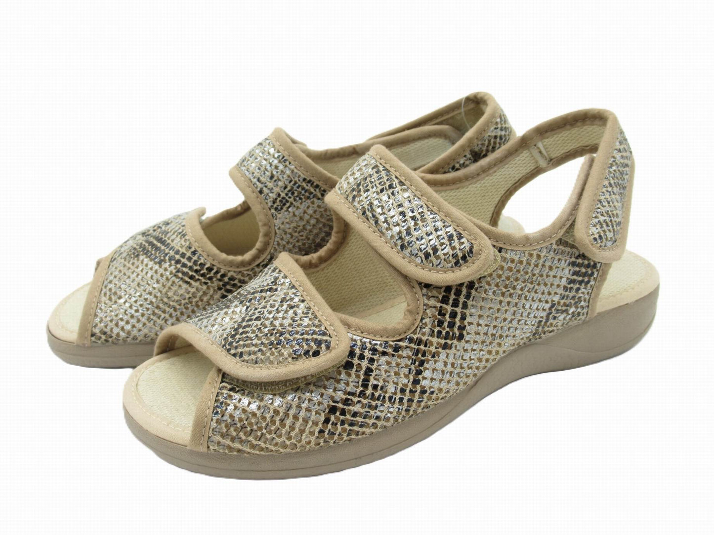 SANDALIA BEIG VELCRO 50123