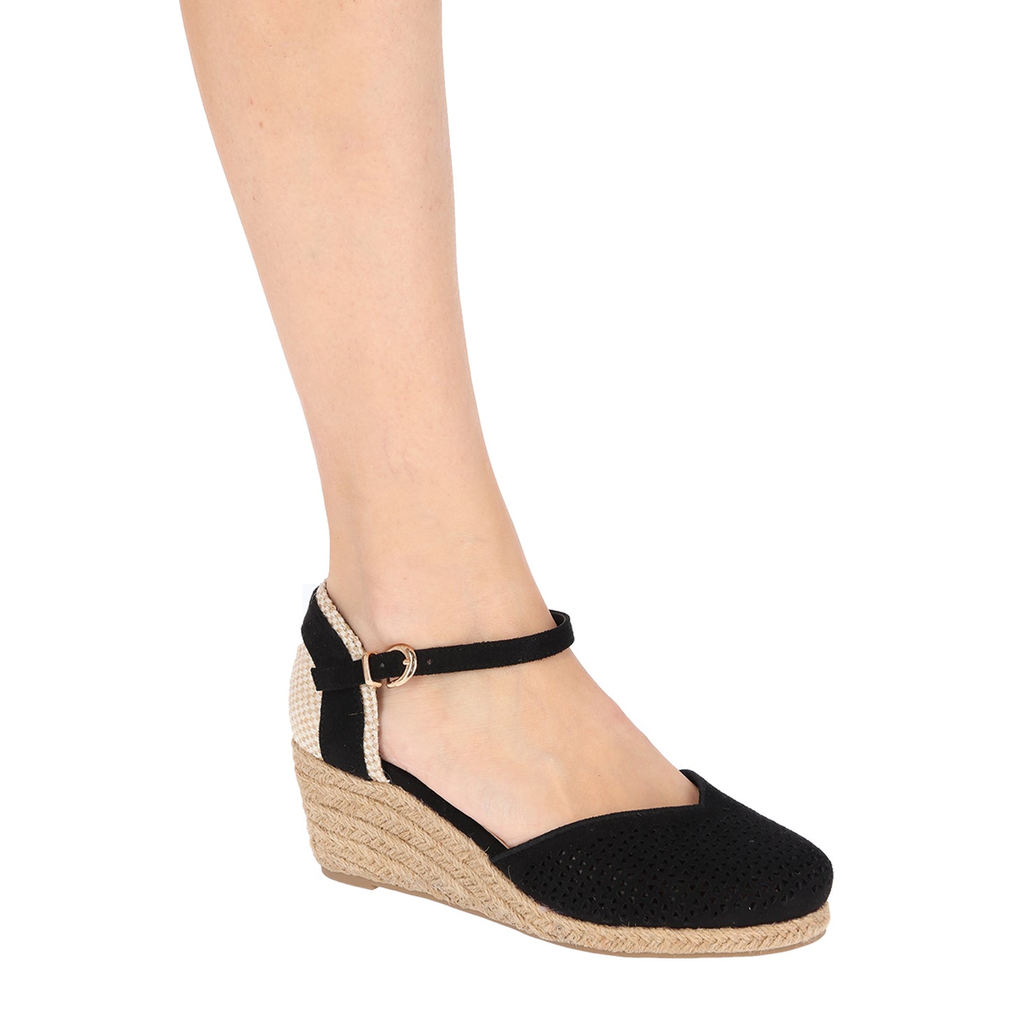 SANDALIA NEGRA CUÑA URSULA10