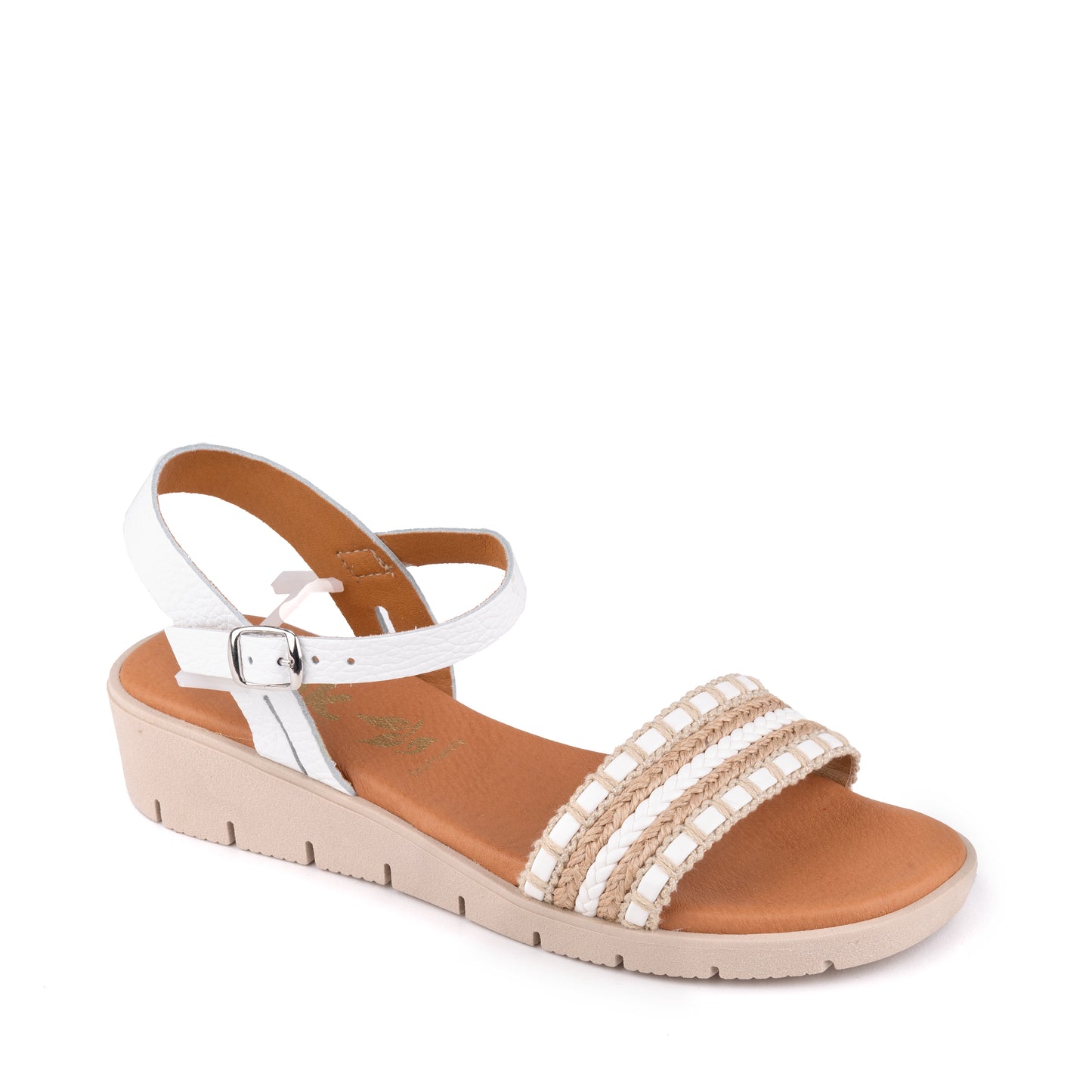 SANDALIA PIEL BLANCA 2509