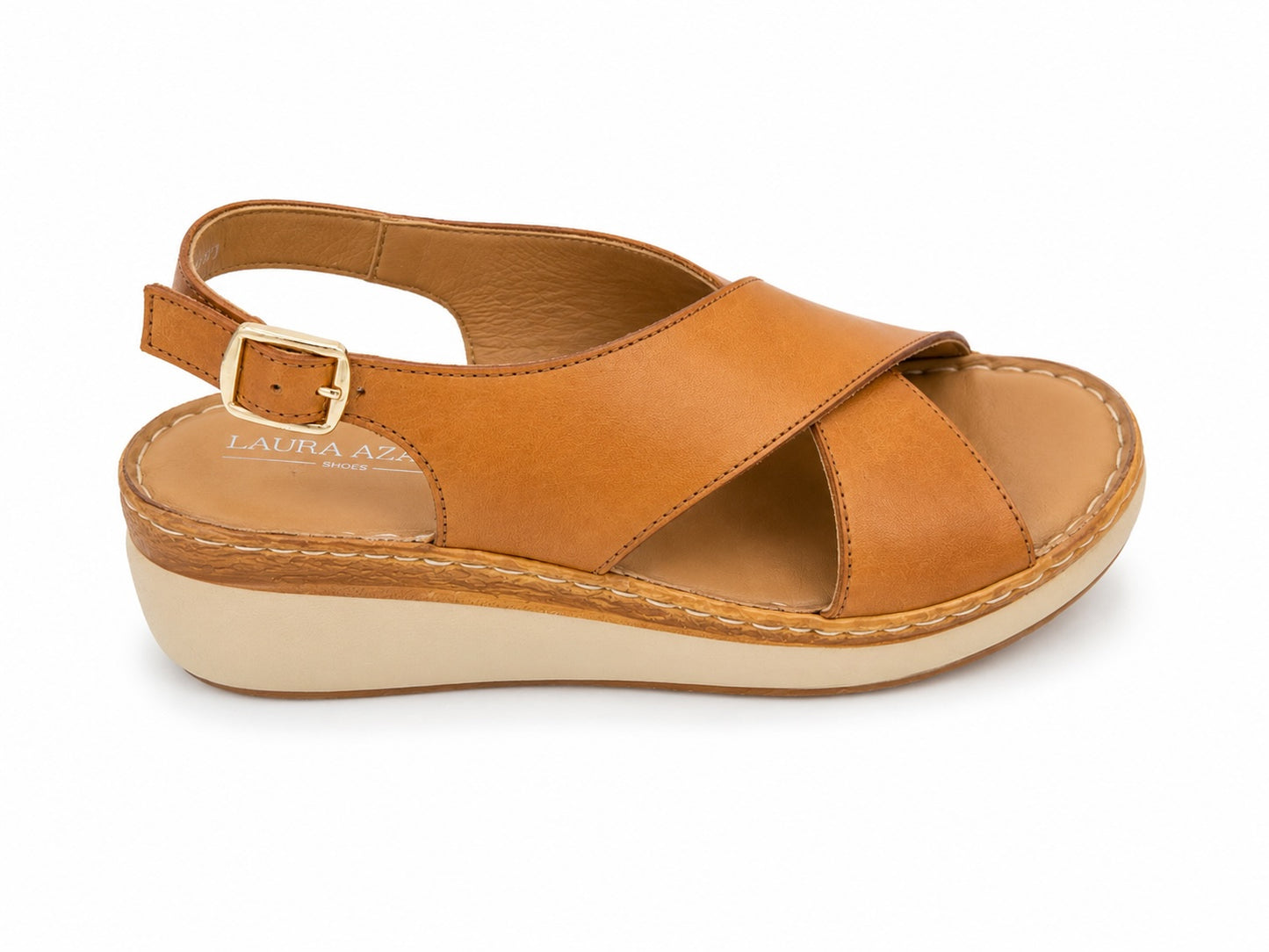 SANDALIA PIEL NAPA CAMEL 28401NA