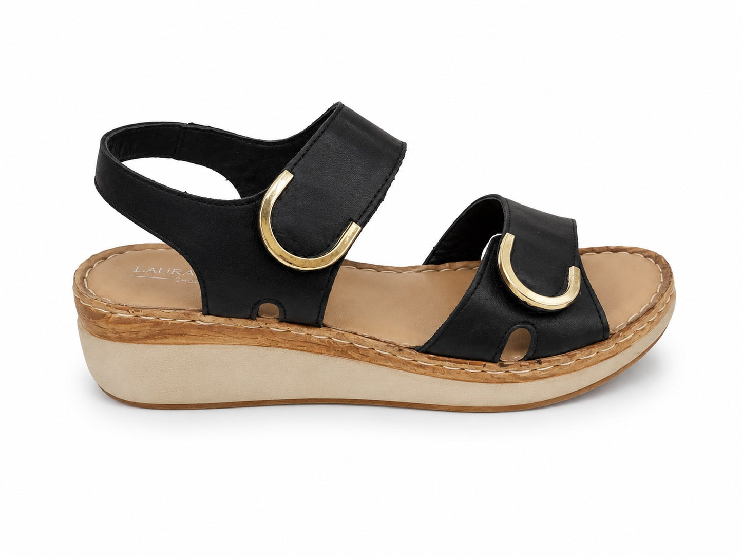 SANDALIA PIEL NAPA NEGRO 28403NA