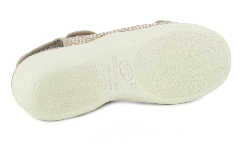 SANDALIA TAUPE VELCRO 21783