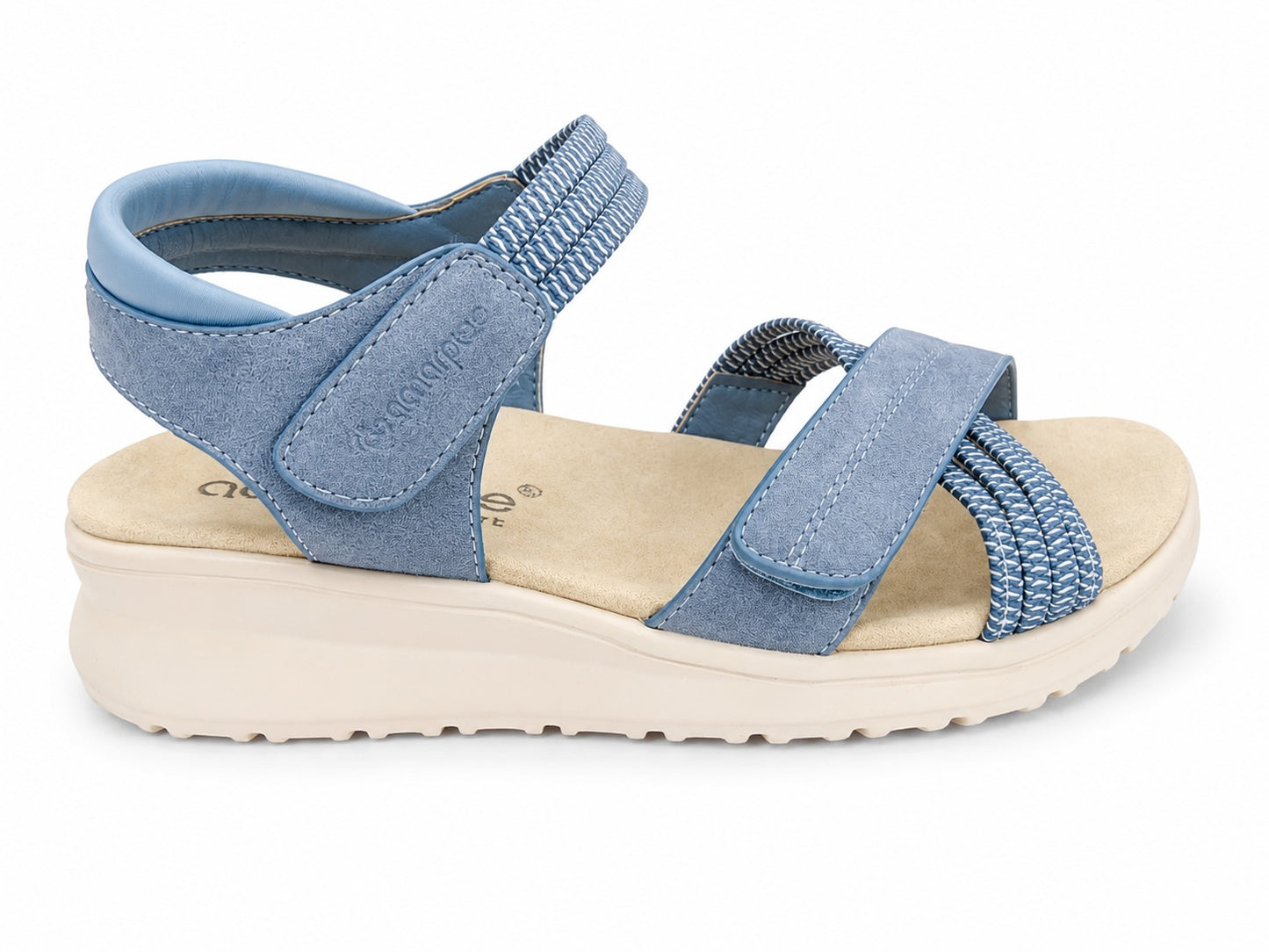 SANDALIA VELCRO AZUL 30159