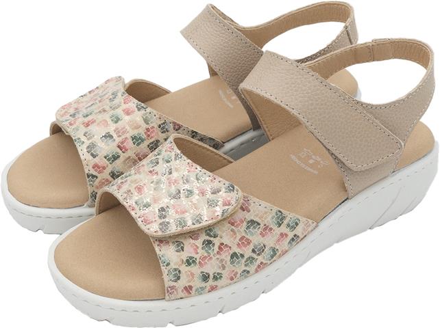 SANDALIA VELCRO BEIG A14725