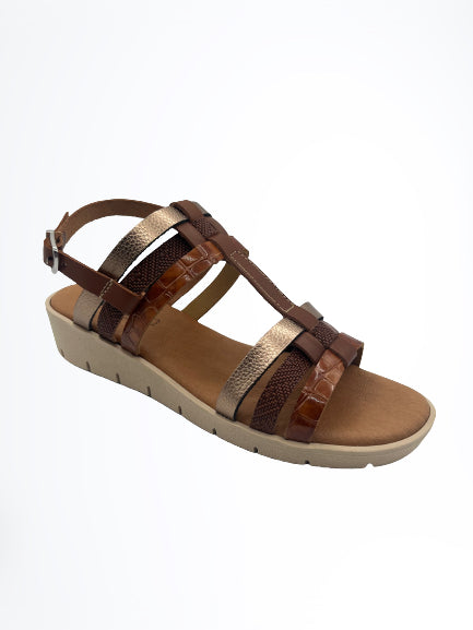 Sandalia Piel Cuero 2305