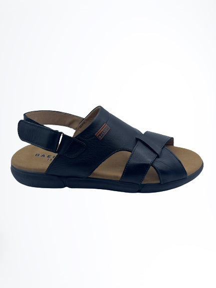 Sandalia Piel Negra 8401
