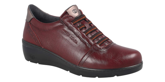 ZAPATO PIEL BURDEOS LA26846