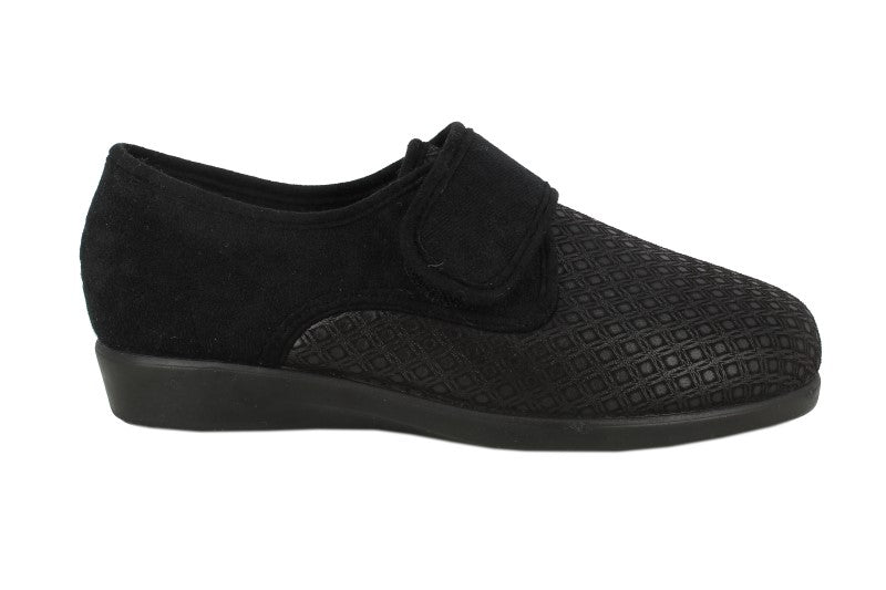 ZAPATO VELCRO NEGRO 10303