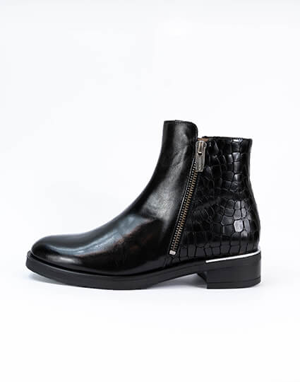 Botín Piel Oregon Negro