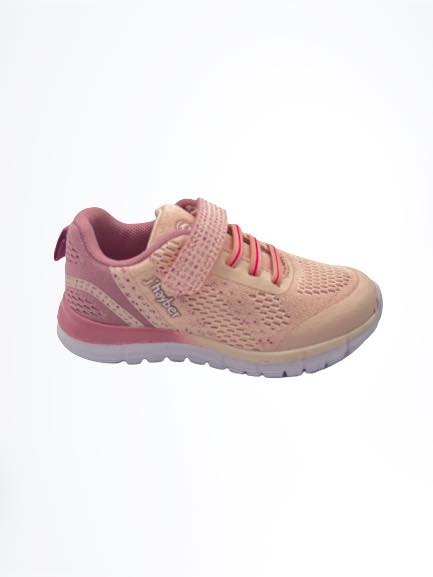 Deportiva con velcro rosa