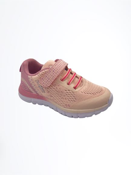 Deportiva con velcro rosa