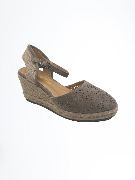 Sandalia Cuña Gris 2313-2