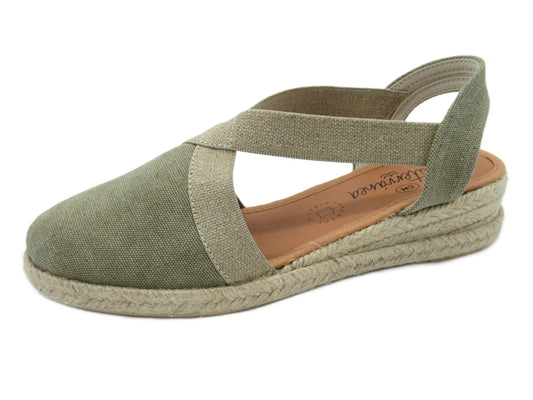 SANDALIA KAKI CUÑA 50232