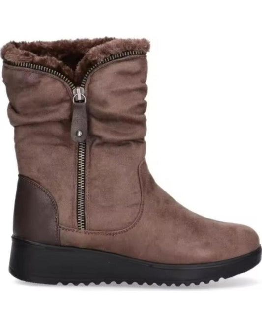 BOTIN PELO CONFORT TAUPE AJH27167