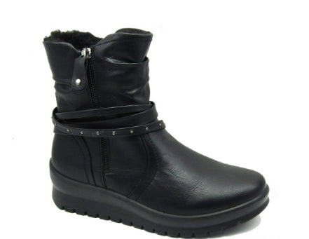 BOTIN NEGRO MULTI TIRAS 2550