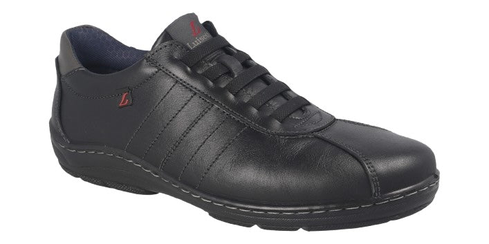 ZAPATO DE PIEL NEGRA 37107NA