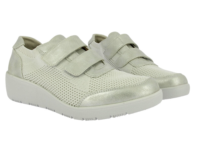 DEPORTIVA VELCRO PLATA 40103