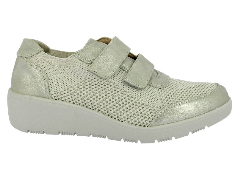 DEPORTIVA VELCRO PLATA 40103