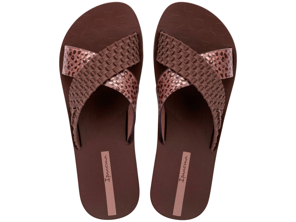 CHANCLA IPANEMA SENSE SLIDE BROWN 27214