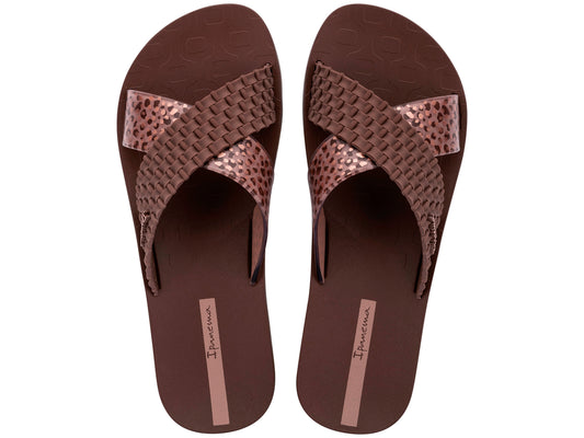 CHANCLA IPANEMA SENSE SLIDE BROWN 27214