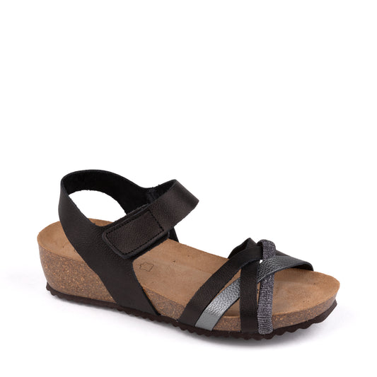 SANDALIA PIEL ANTRACITA 152