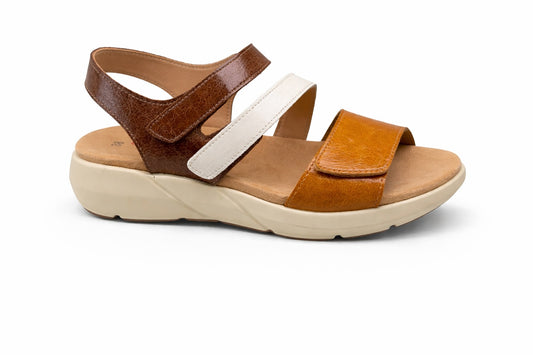 SANDALIA PIEL CAMEL 31431