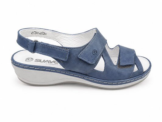 SANDALIA PIEL COBALTO 3009