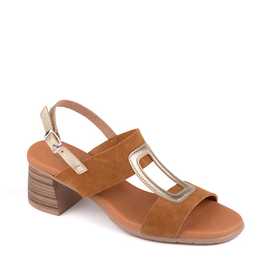 SANDALIA PIEL CUERO 2556