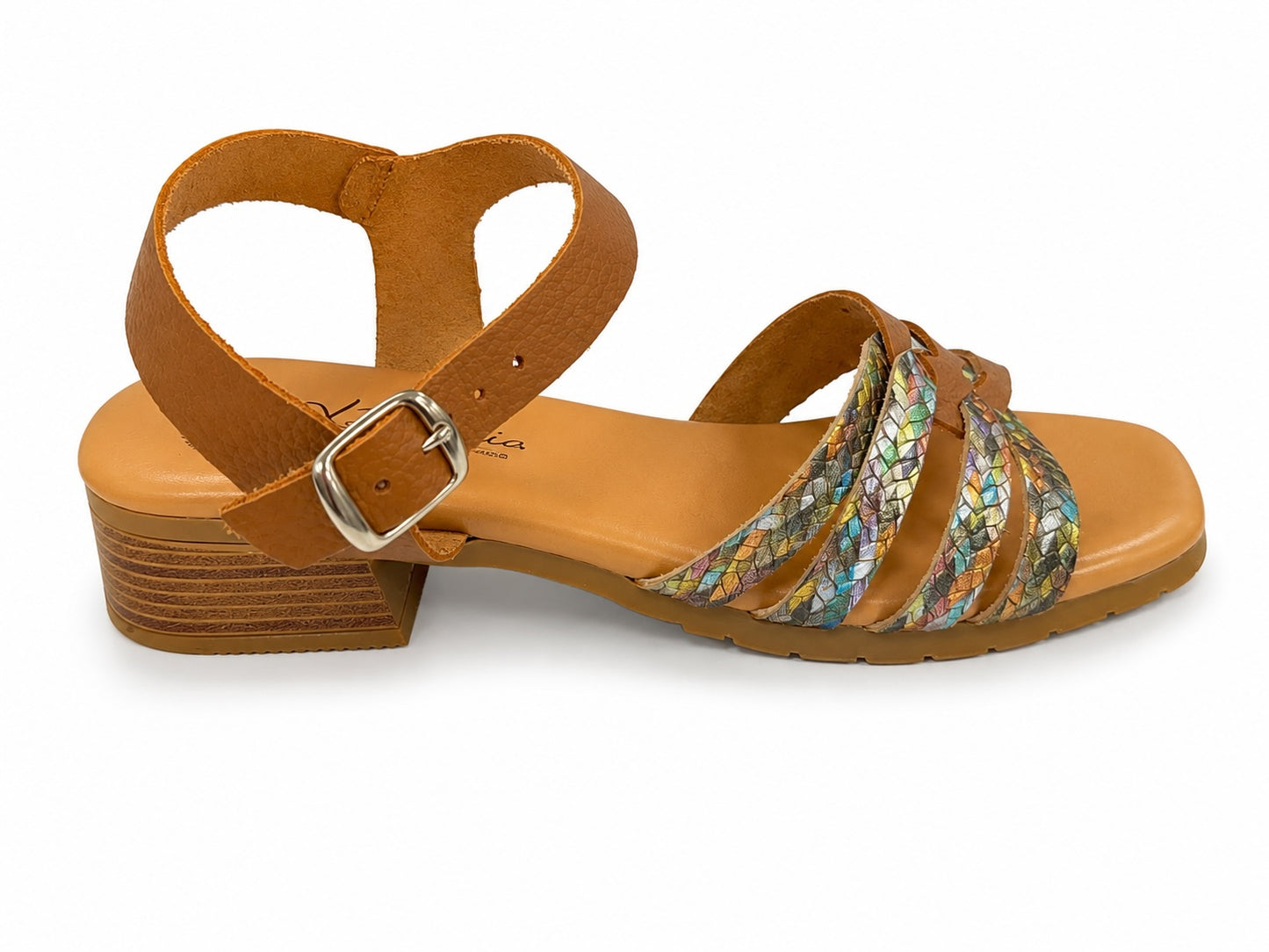 SANDALIA PIEL CUERO T1012