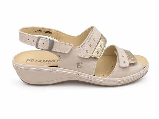 SANDALIA PIEL NATURAL 3034