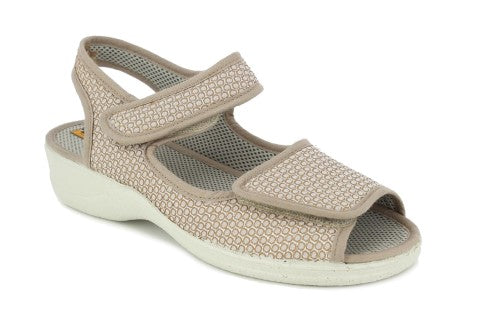 SANDALIA TAUPE VELCRO 21783