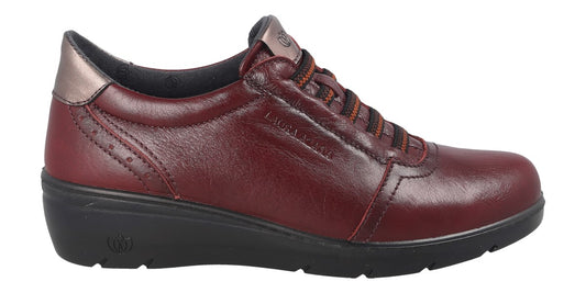 ZAPATO PIEL BURDEOS LA26846