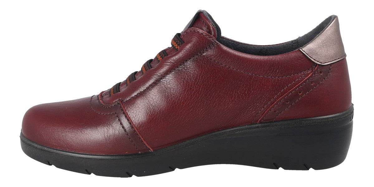 ZAPATO PIEL BURDEOS LA26846
