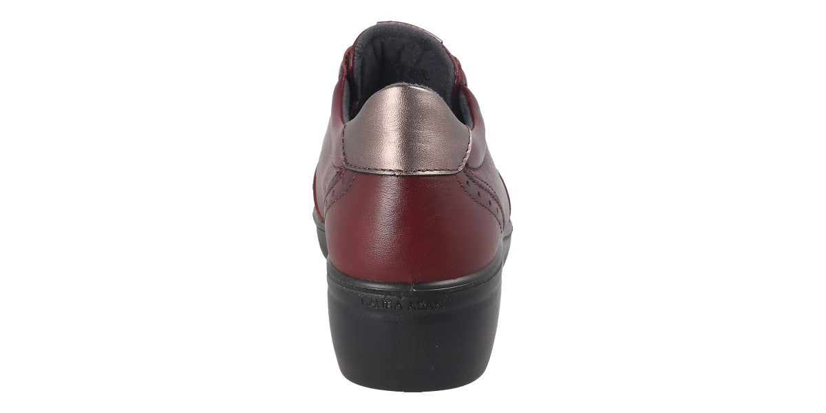 ZAPATO PIEL BURDEOS LA26846
