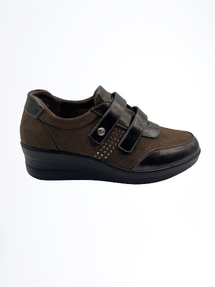 Zapato Velcro Taupe JH22408